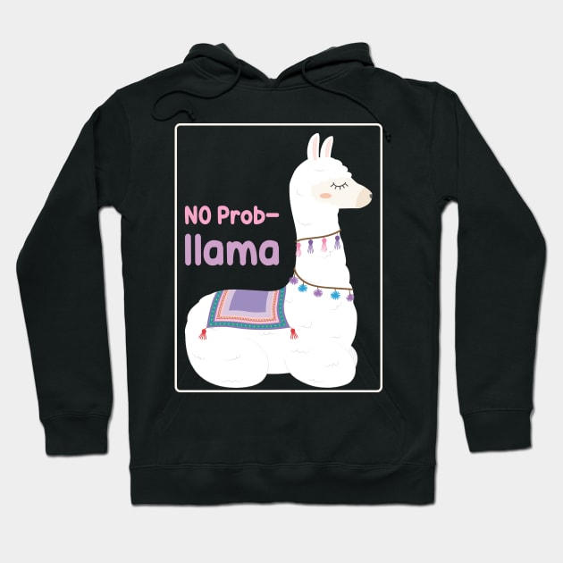 No probllama llama Hoodie by Imutobi